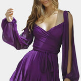 Skylar Vestido Mini con Escote en V