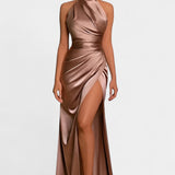 Symone Vestido de Cuello Halter Torcido