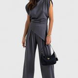CATALINA™ – Conjunto asimétrico de dos piezas con pantalón palazzo