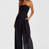 NOELIA™ – Mono elegante sin mangas con escote estructurado