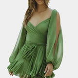 Skylar Vestido Mini con Escote en V