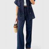 Lani Conjunto de Camisa y Pantalones de Dos Piezas Relaxed