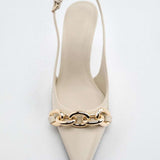 Tacones Metálicos con Cadena