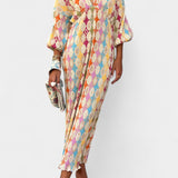 Shanice Vestido Maxi Suelto de Rayas