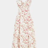 Flora Vestido Midi A-Line con Corsé