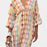 Shanice Vestido Maxi Suelto de Rayas
