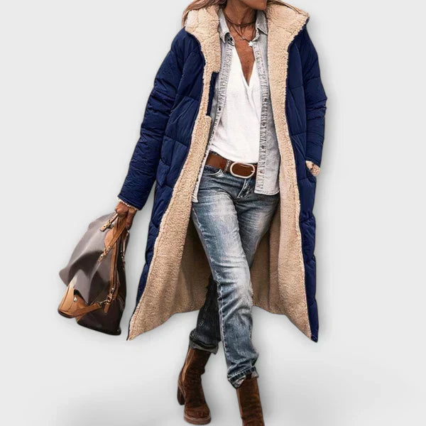 Kora - Abrigo de forro de piel acogedor