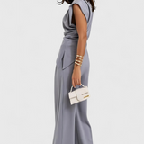 Sofia Conjunto Asimétrico con Hombros Drapeados