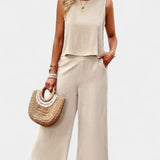 Lavinia Conjunto de Top y Shorts Fluidos Boho