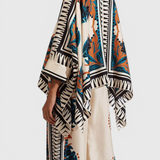 Beatriz Conjunto Floral de Satén al Atardecer