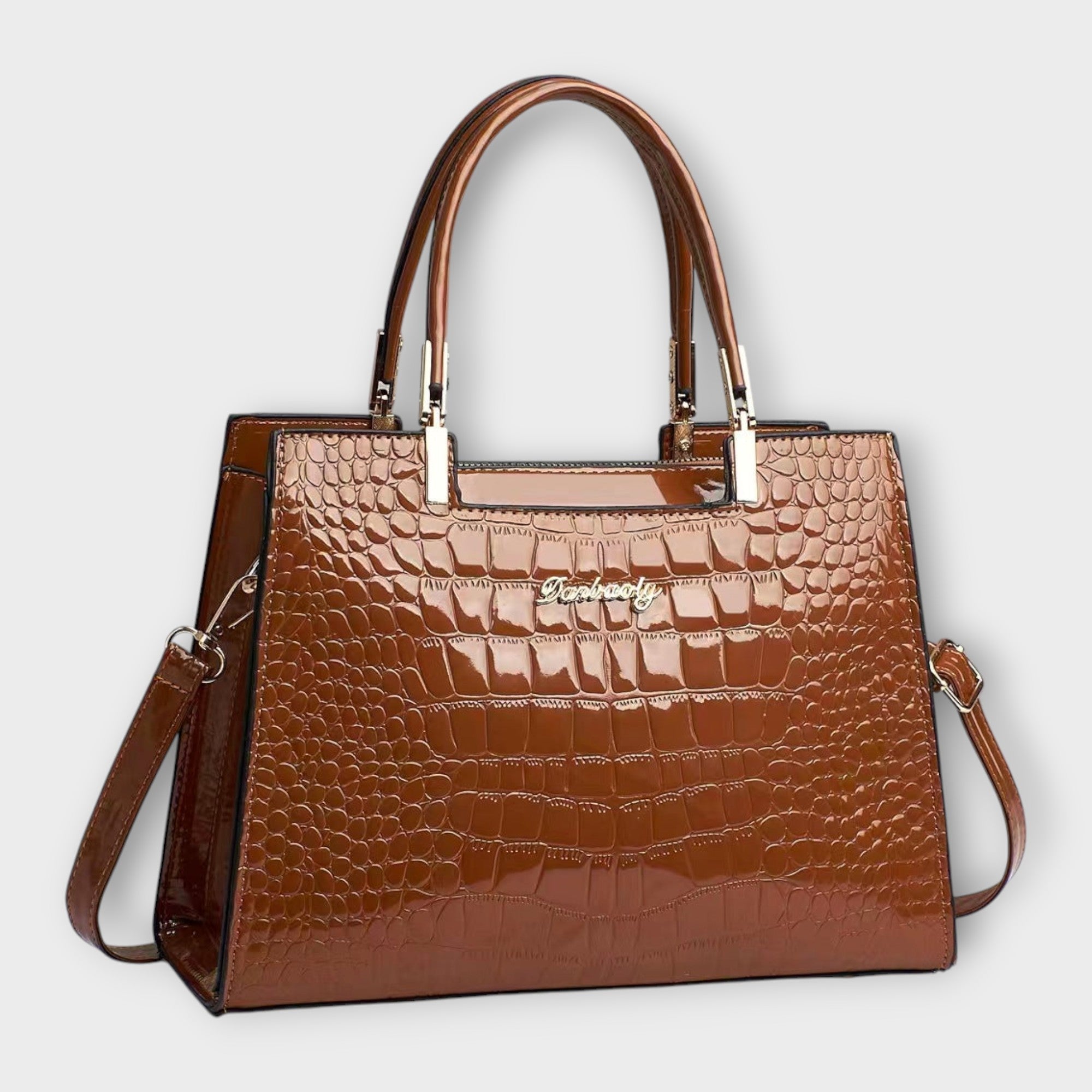 TRINIDAD™ – Bolso efecto cocodrilo brillante