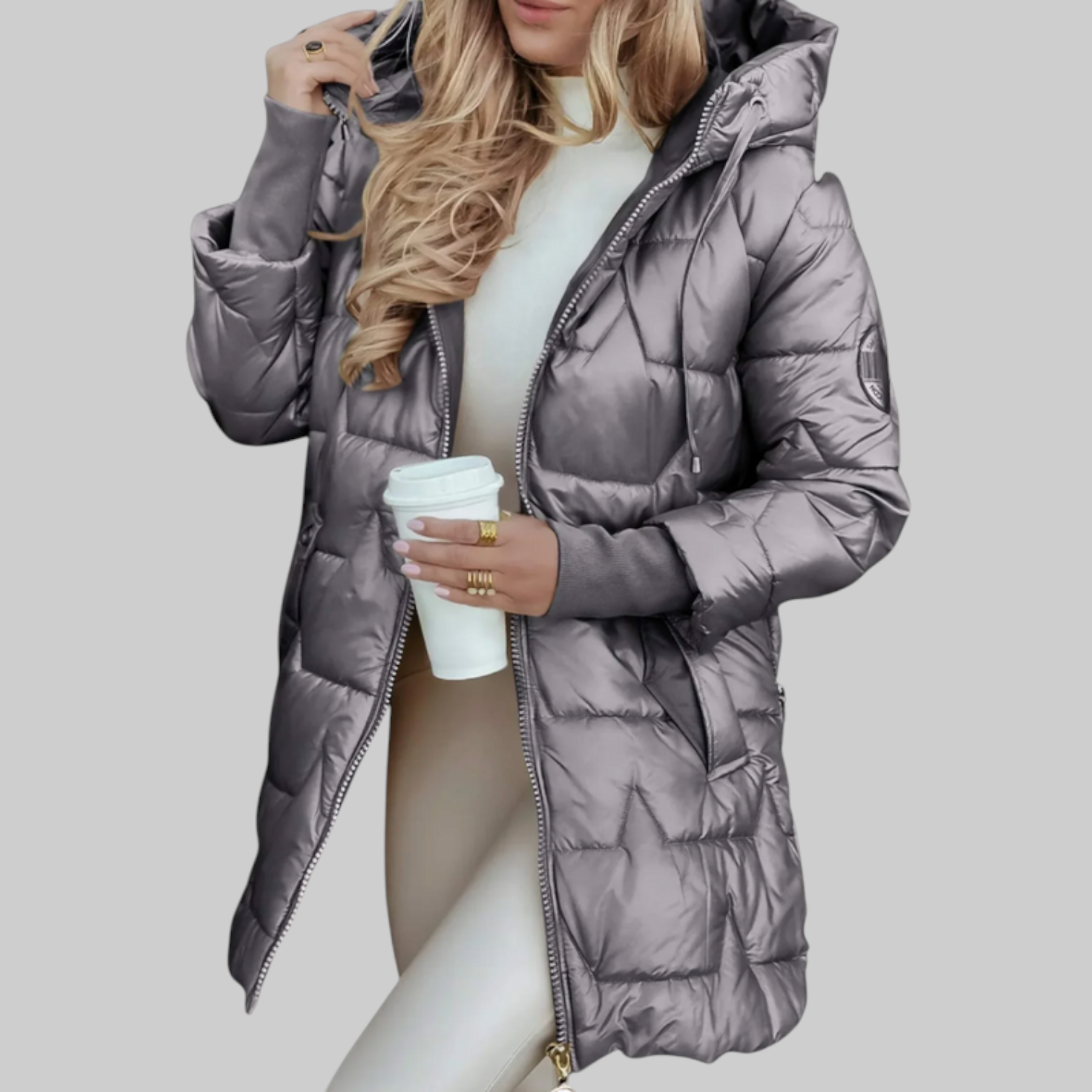 Jimena | Abrigo acolchado con estilo