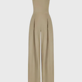 NOELIA™ – Mono elegante sin mangas con escote estructurado