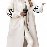 Rosa | Cárdigan-abrigo elegante con capucha