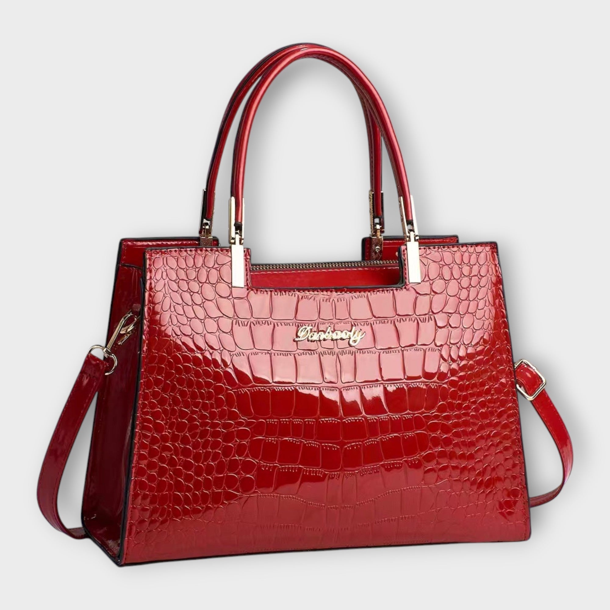 TRINIDAD™ – Bolso efecto cocodrilo brillante
