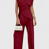 CATALINA™ – Conjunto asimétrico de dos piezas con pantalón palazzo