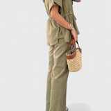 Lani Conjunto de Camisa y Pantalones de Dos Piezas Relaxed