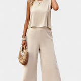 Lavinia Conjunto de Top y Shorts Fluidos Boho