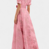 Celestine Vestido Maxi con Manga Abullonada