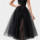 Giselle Vestido Maxi de Tul Elegante