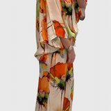 Karoline Conjunto Floral de Dos Piezas con Ajuste Relajado
