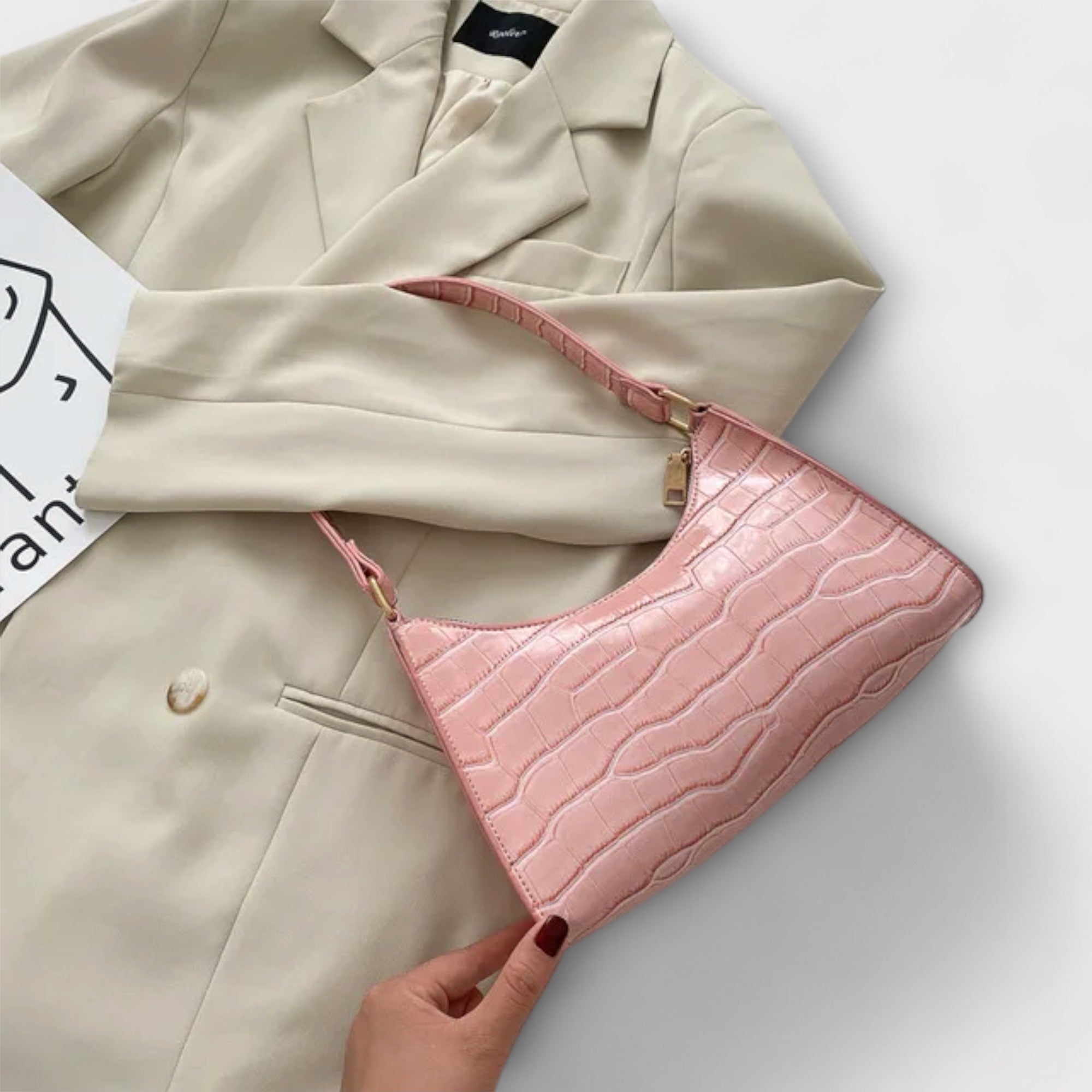 RAQUEL™ – Bolso brillante con estilo clásico
