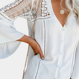 Blusa de Encaje Sunwoven