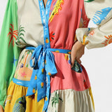 Fallon Vestido Mini Impreso Multi-Color