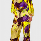Karoline Conjunto Floral de Dos Piezas con Ajuste Relajado