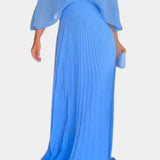 Anita Vestido Midi con Pliegues y Escote en V