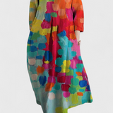 Anne Vestido de Malla con Escote en V