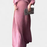 Anita Vestido Midi con Pliegues y Escote en V