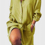 Marlene Vestido Camisa Lino Longline
