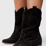 Anna Botas de vaquero modernas con cremallera lateral