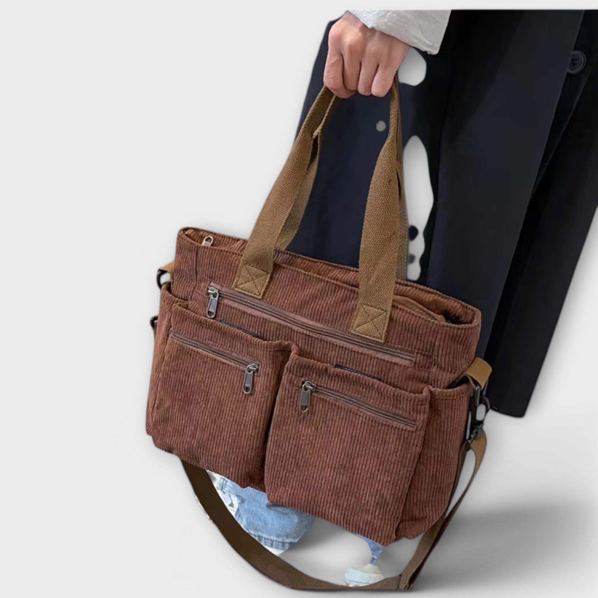 INESA™ – Bolso de pana con diseño moderno