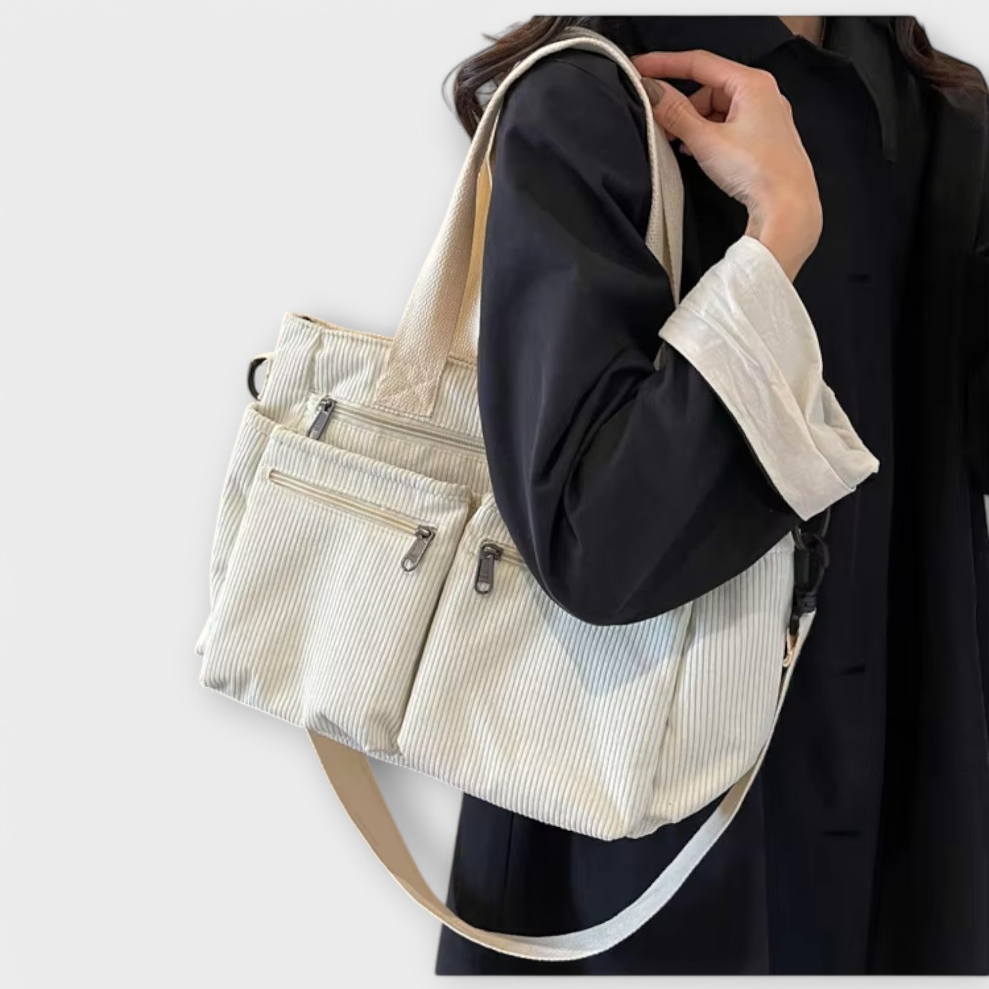 INESA™ – Bolso de pana con diseño moderno