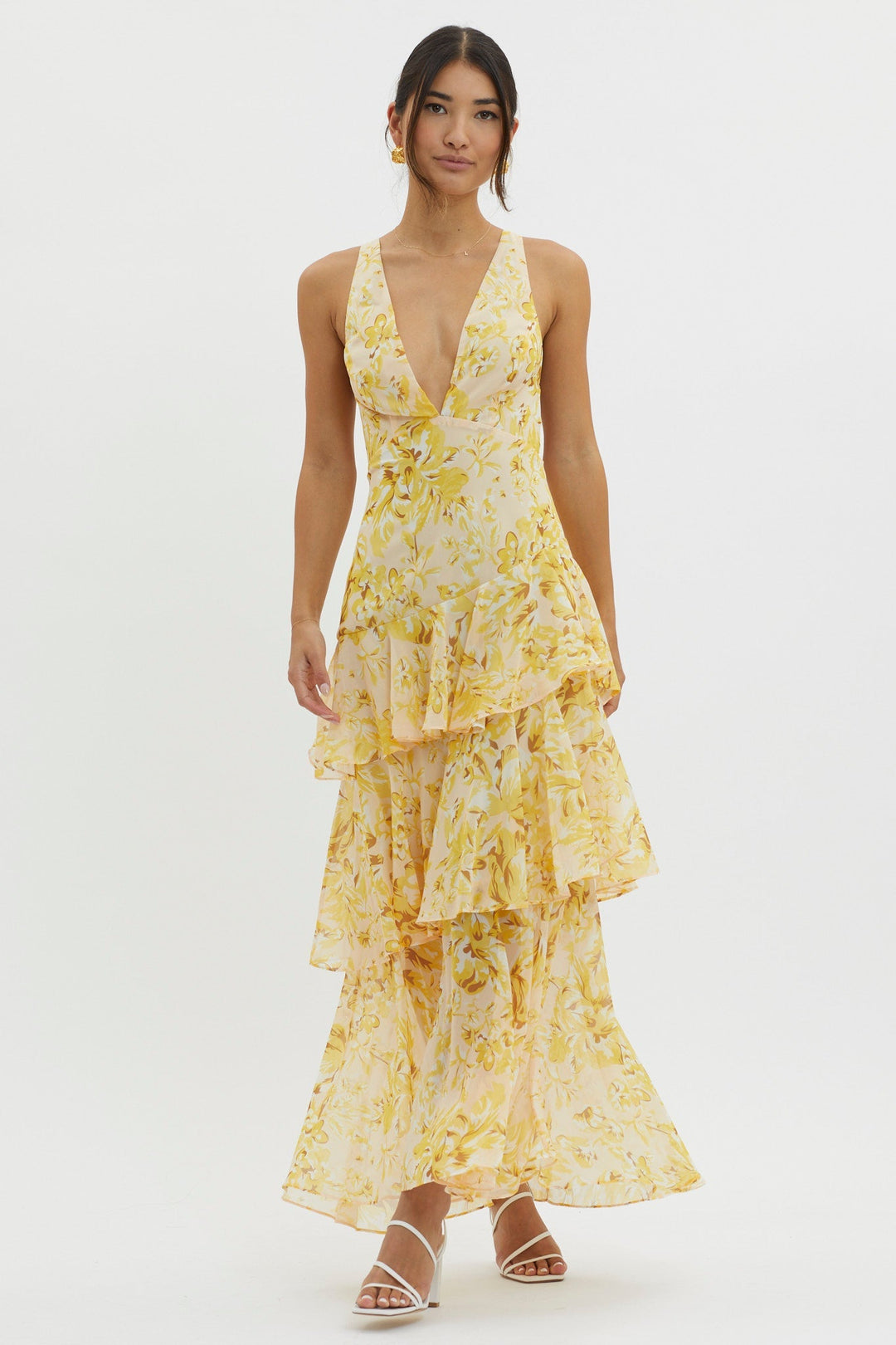 Faye™ | Vestido Midi Recto Bloom