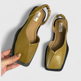 Cora Zapatillas Acolchadas de Punta Cuadrada