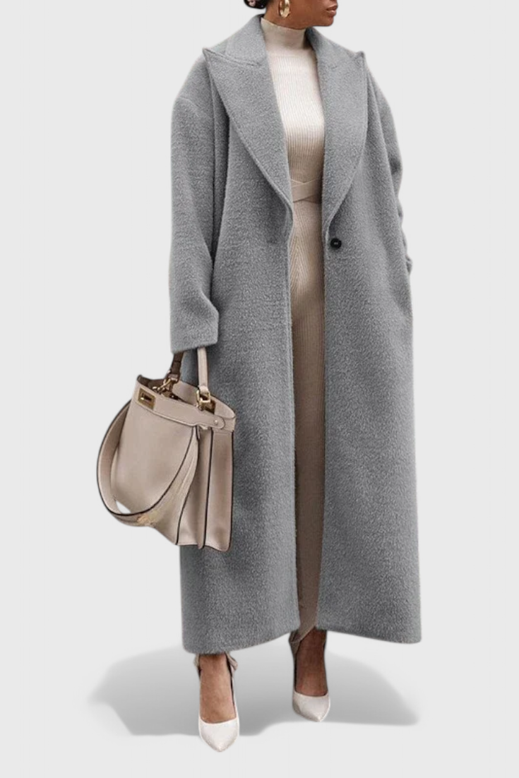 Chloe Abrigo Estructurado Elegante de Largo Completo