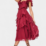 Natalie Vestido Midi Radiante