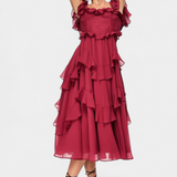 Natalie Vestido Midi Radiante
