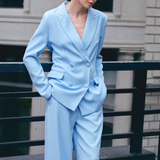 Julia Conjunto Urbano de Blazer y Pantalón de Corte Regular