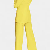 Marnie Conjunto de Blazer a Medida y Pantalones de Pierna Ancha