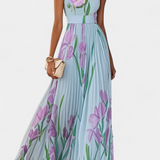 Calanthe Vestido Floral Plisado