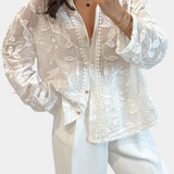 Prairie Camisa de Encaje Bordado