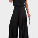 MARIA™ – Conjunto floral con top estructurado y pantalón plisado