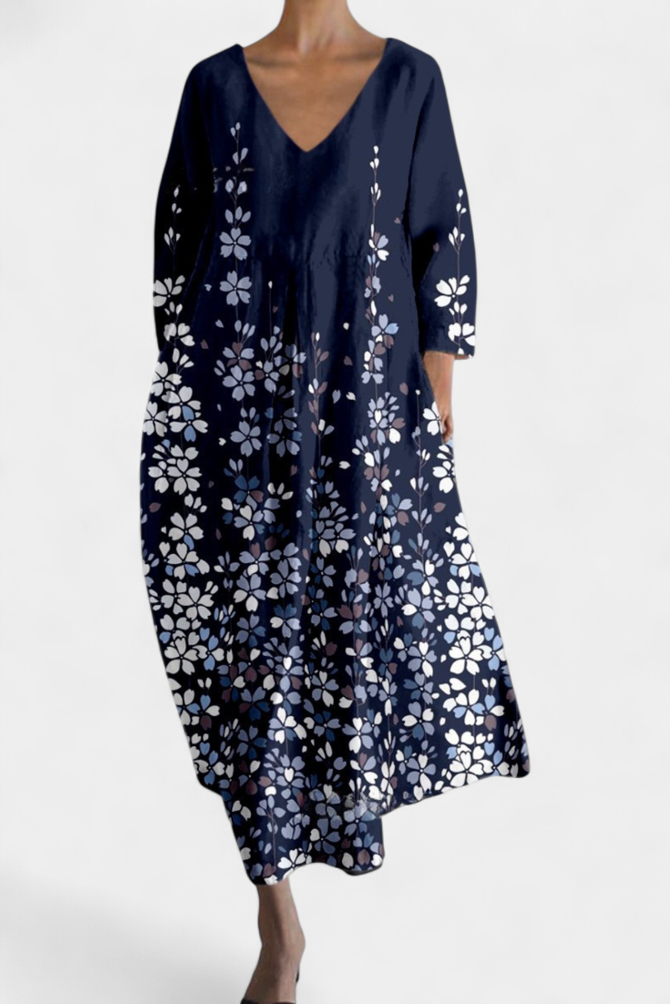 Anne Vestido de Malla con Escote en V
