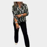 Noor – Blusa con Estampado Gráfico