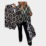 Noor – Blusa con Estampado Gráfico
