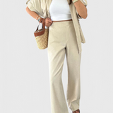 Lani Conjunto de Camisa y Pantalones de Dos Piezas Relaxed